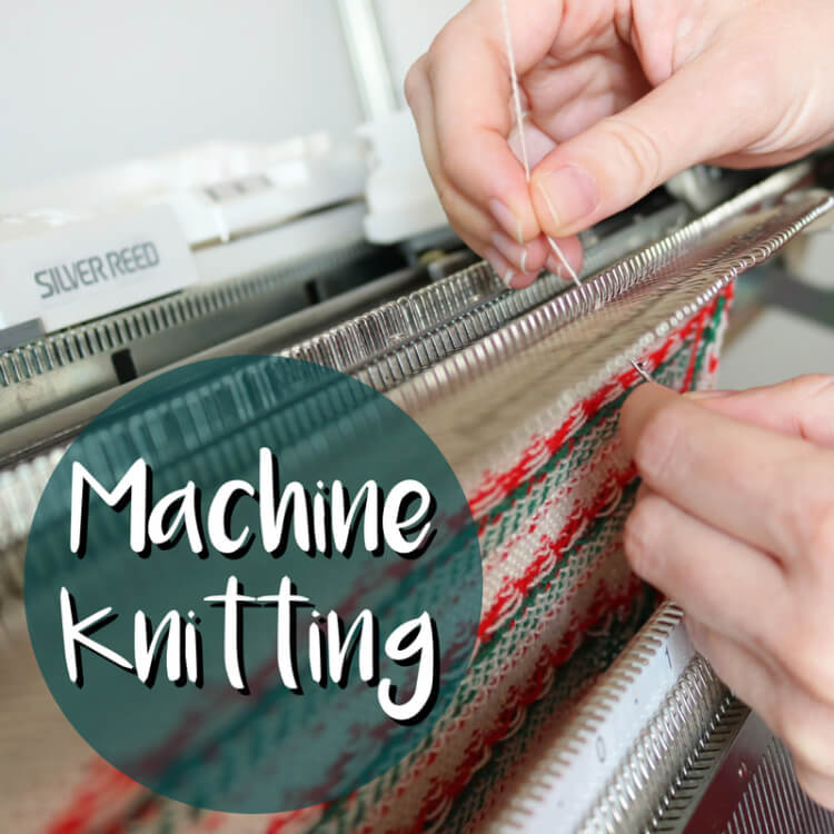 Hand selected Fairisle on Brother electronic knitting machines