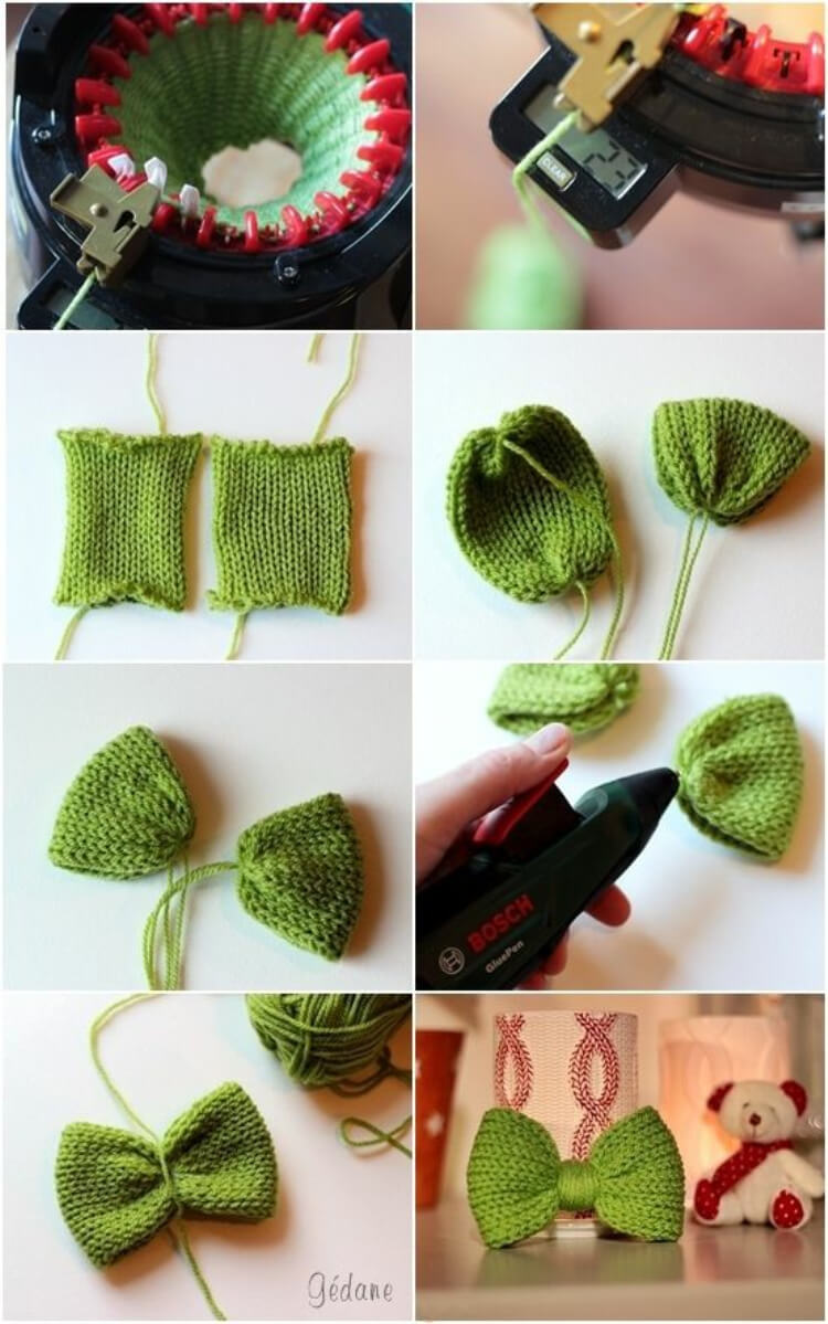 Addi Knitting Machine Pattern, Pink Ribbon Hat Pattern for