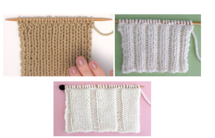 Chevron Rib Stitch Knitting Pattern for Beginners - Studio Knit