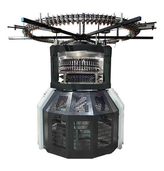 Circular Jacquard Hat Knitting Making Machine Auto Control Computer 8  Feeders 12 Collars Hats Scarf Knitted Making Machinery