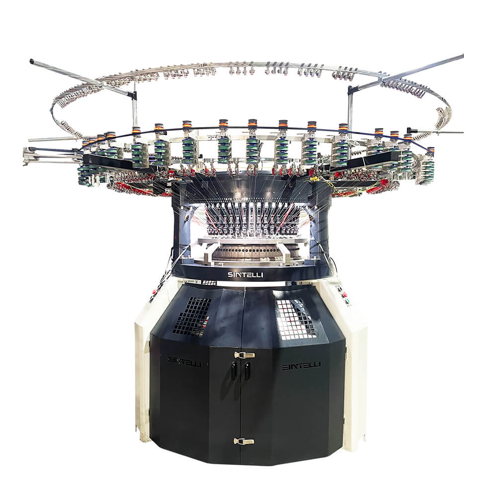 Single 4/6 Color Auto-Striper Computerized Jacquard Knitting Machine